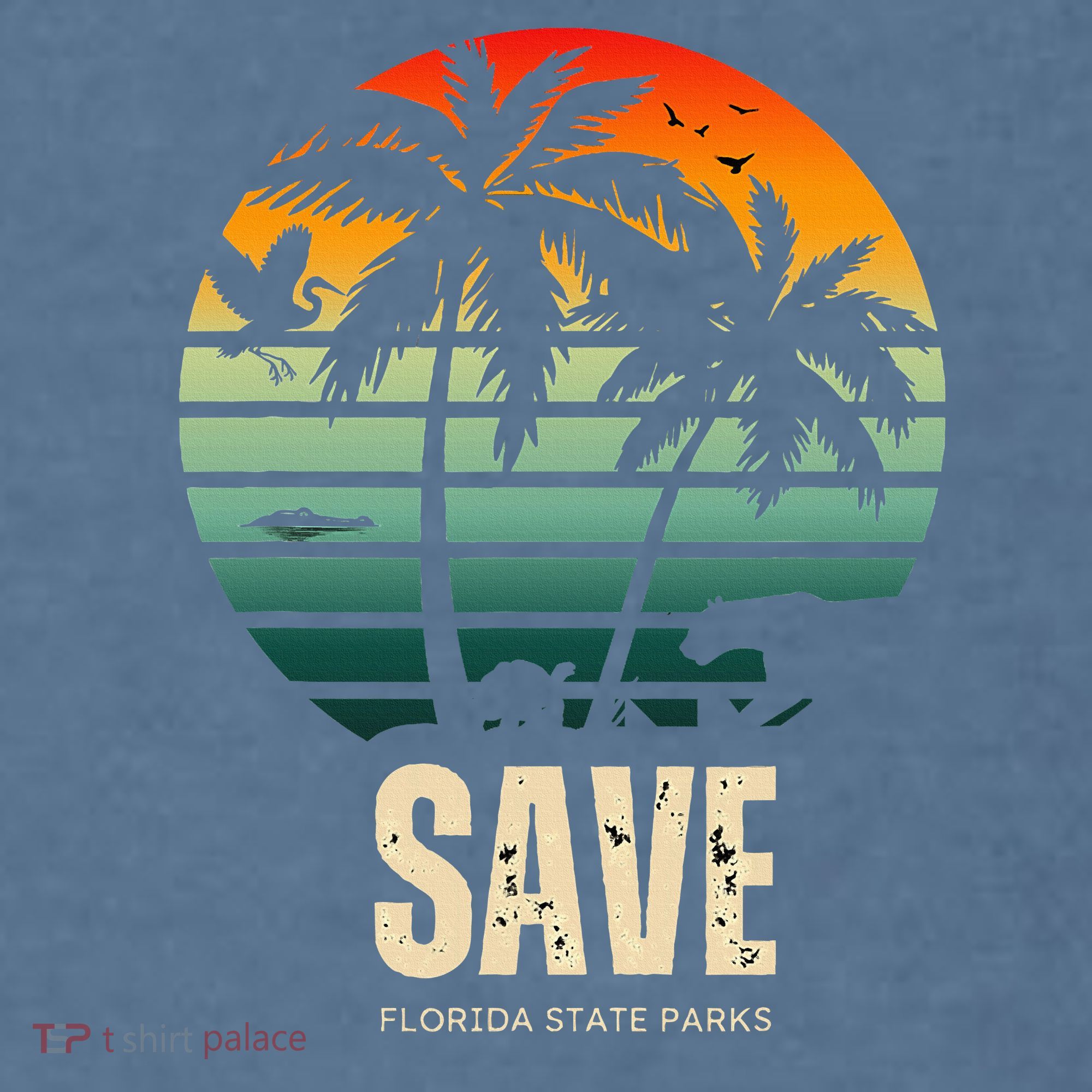 Save The Wildlife Garment-Dyed Sweatshirt
