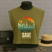 Save The Wildlife Garment-Dyed Women's Muscle Tee thumb 3
