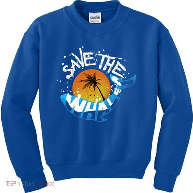 Save The Whales Orca And Killer Whale Gift Kids Sweatshirt