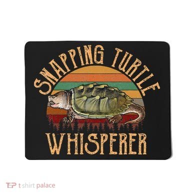 snapping turtle whisperer, snapping turtle Mousepad