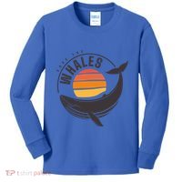 Save The Whales Saves The Whales Gift Kids Long Sleeve Shirt thumb 0