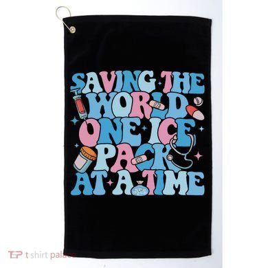 Saving The World One Ice Pack At A Time Golf Towel