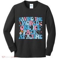 Saving The World One Ice Pack At A Time Kids Long Sleeve Shirt thumb 0