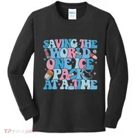Saving The World One Ice Pack At A Time Kids Long Sleeve Shirt thumb 0