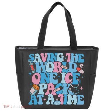 Saving The World One Ice Pack At A Time Tote Bag