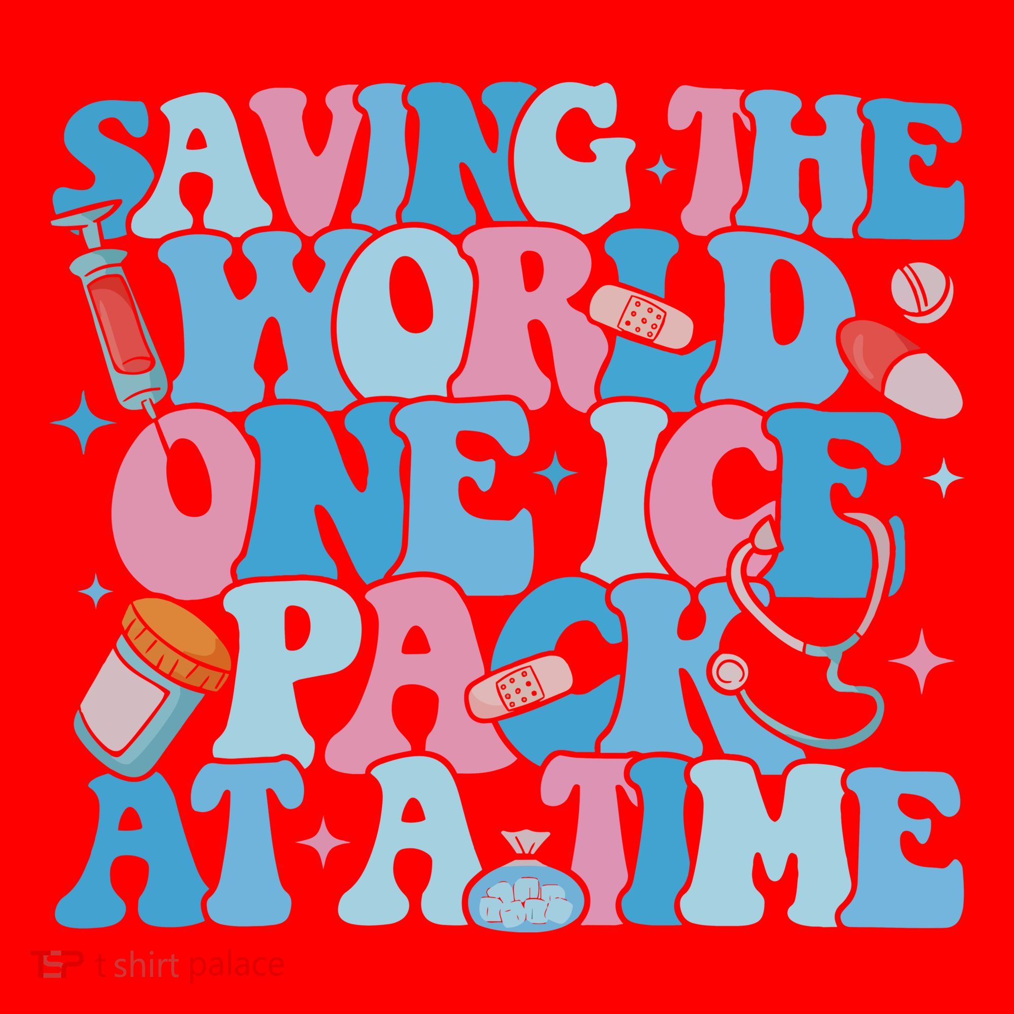 Saving The World One Ice Pack At A Time Santa Hat