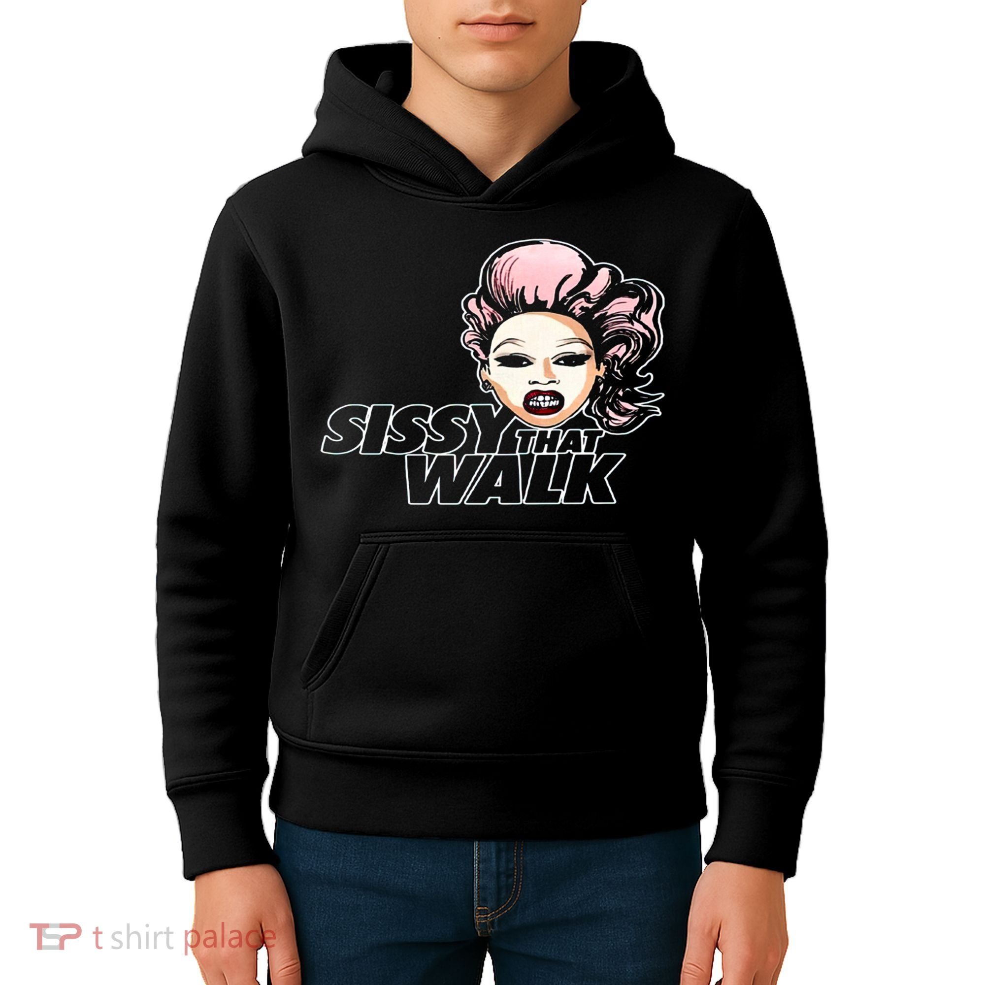 Sissy That Walk Drag Queen LGBT LGBTQ Pride Month Pride Ally Kids Hoodie