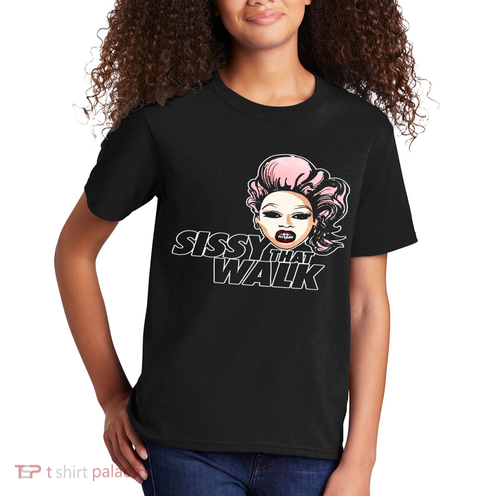 Sissy That Walk Drag Queen LGBT LGBTQ Pride Month Pride Ally Kids T-Shirt