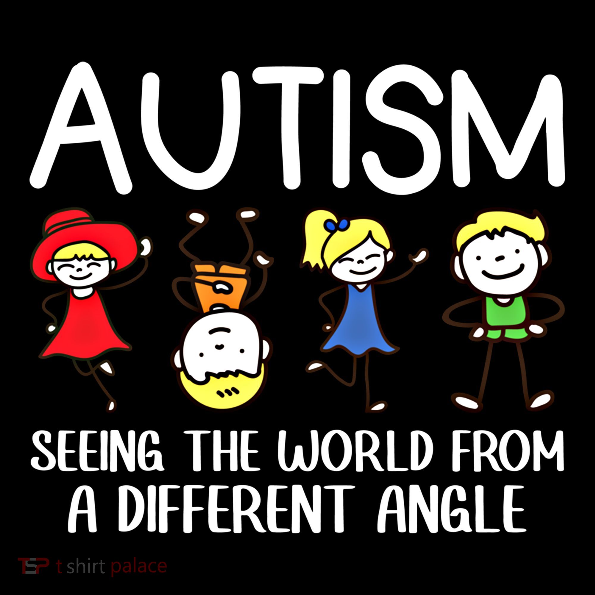 Seeing The World From A Different Angle Autism Awareness Day Gift Backpack