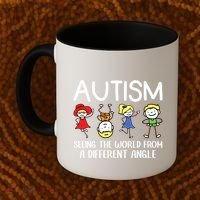 Seeing The World From A Different Angle Autism Awareness Day Gift Coffee Mug thumb 2