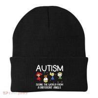 Seeing The World From A Different Angle Autism Awareness Day Gift Beanie thumb 0
