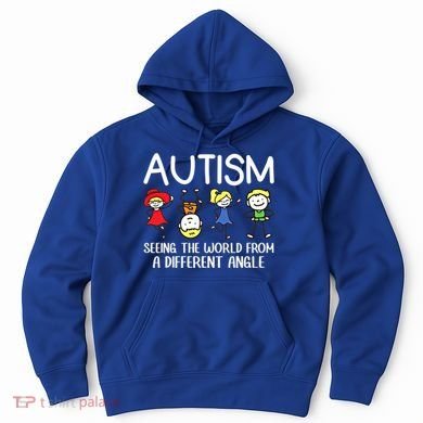 Seeing The World From A Different Angle Autism Awareness Day Gift Hoodie