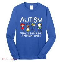 Seeing The World From A Different Angle Autism Awareness Day Gift Long Sleeve Shirt thumb 0