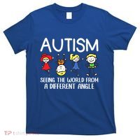 Seeing The World From A Different Angle Autism Awareness Day Gift T-Shirt thumb 0