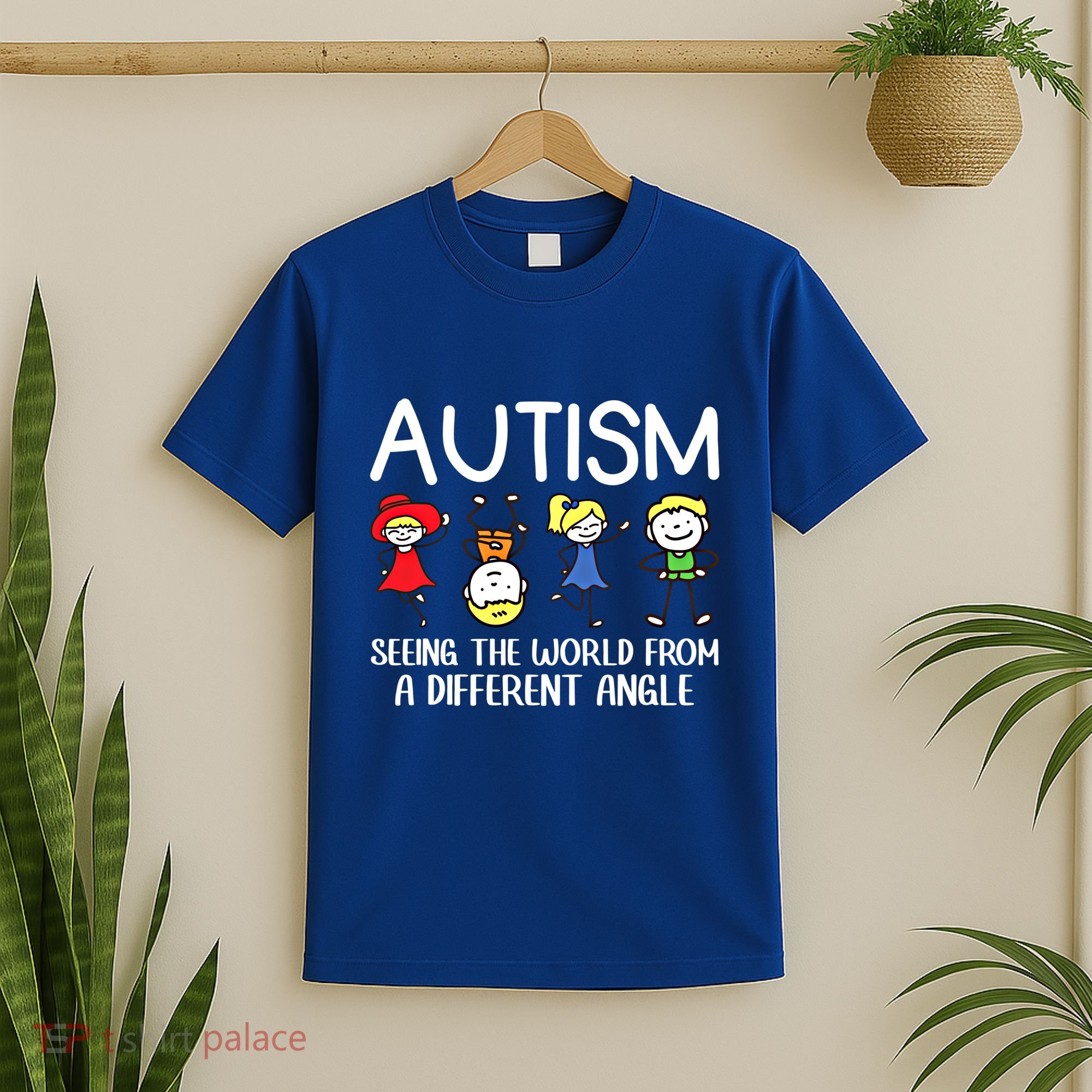 Seeing The World From A Different Angle Autism Awareness Day Gift T-Shirt