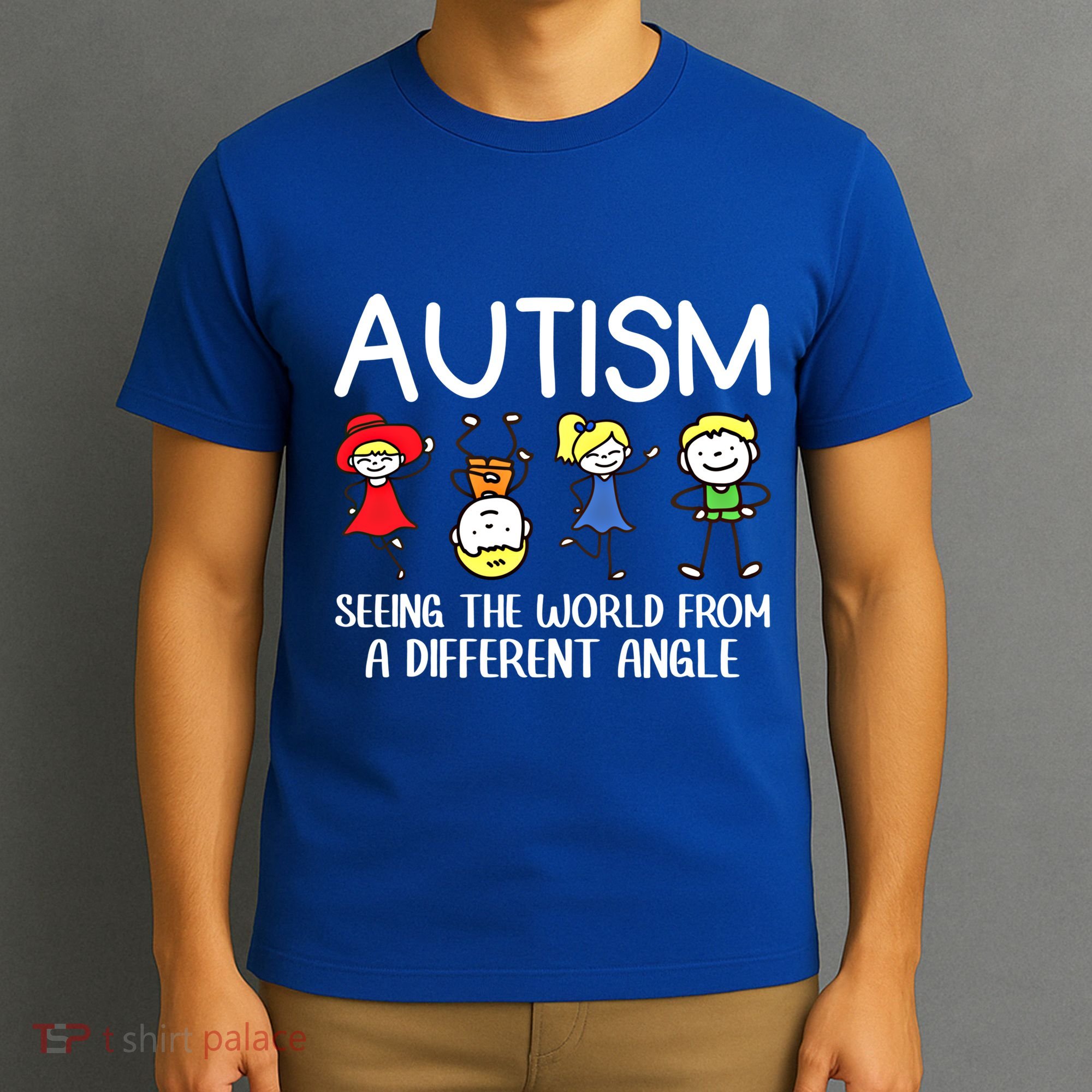 Seeing The World From A Different Angle Autism Awareness Day Gift T-Shirt