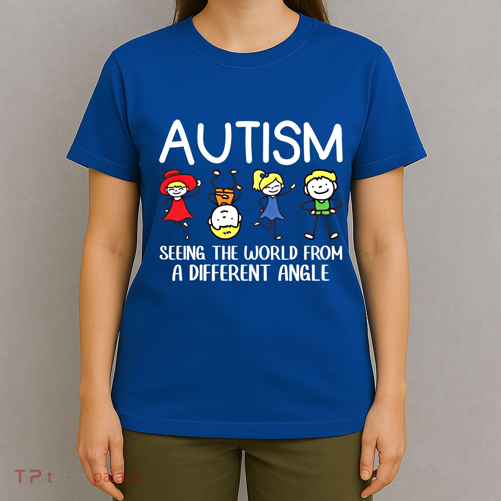 Seeing The World From A Different Angle Autism Awareness Day Gift T-Shirt
