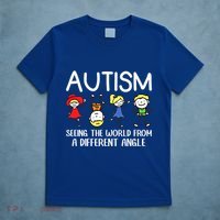 Seeing The World From A Different Angle Autism Awareness Day Gift T-Shirt thumb 5