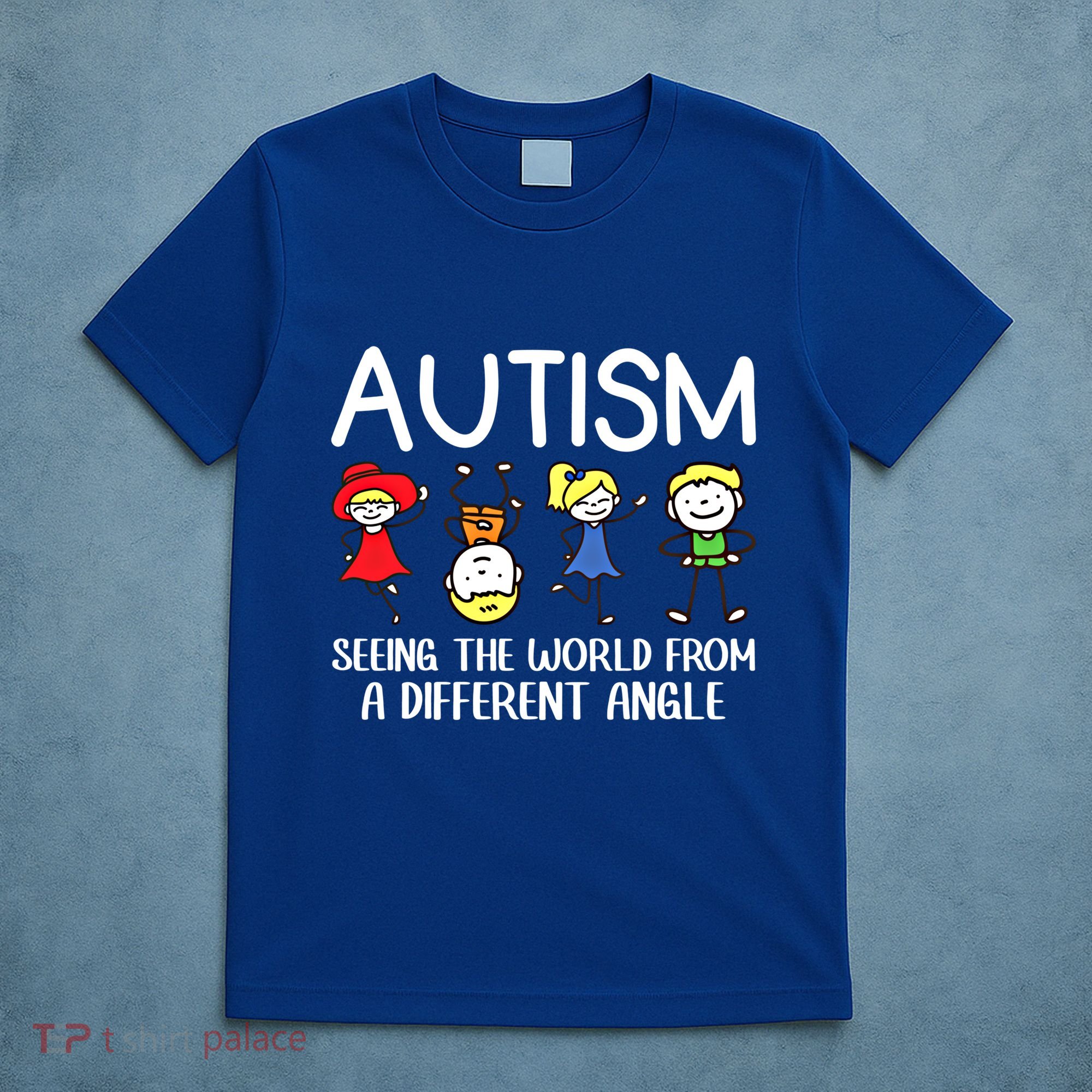 Seeing The World From A Different Angle Autism Awareness Day Gift T-Shirt