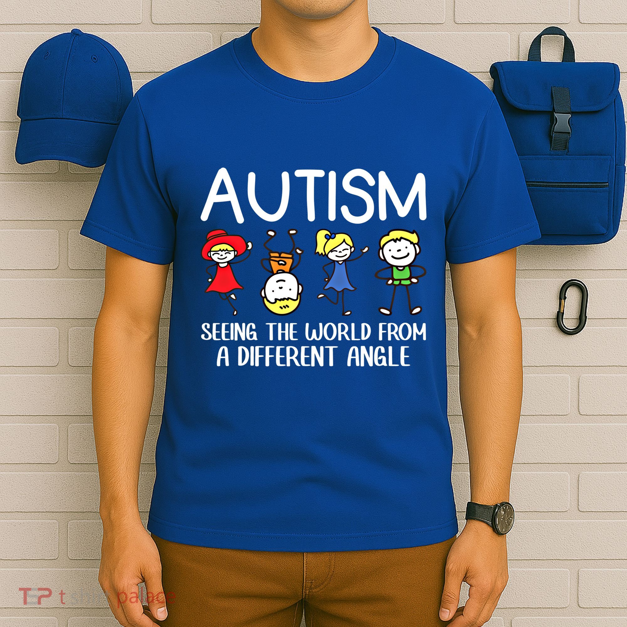 Seeing The World From A Different Angle Autism Awareness Day Gift T-Shirt