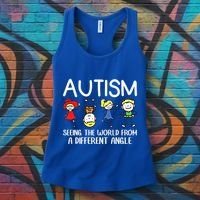 Seeing The World From A Different Angle Autism Awareness Day Gift Women's Tank Top thumb 3