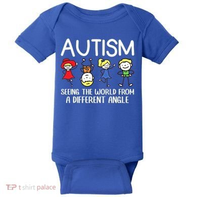 Seeing The World From A Different Angle Autism Awareness Day Gift Baby Bodysuit