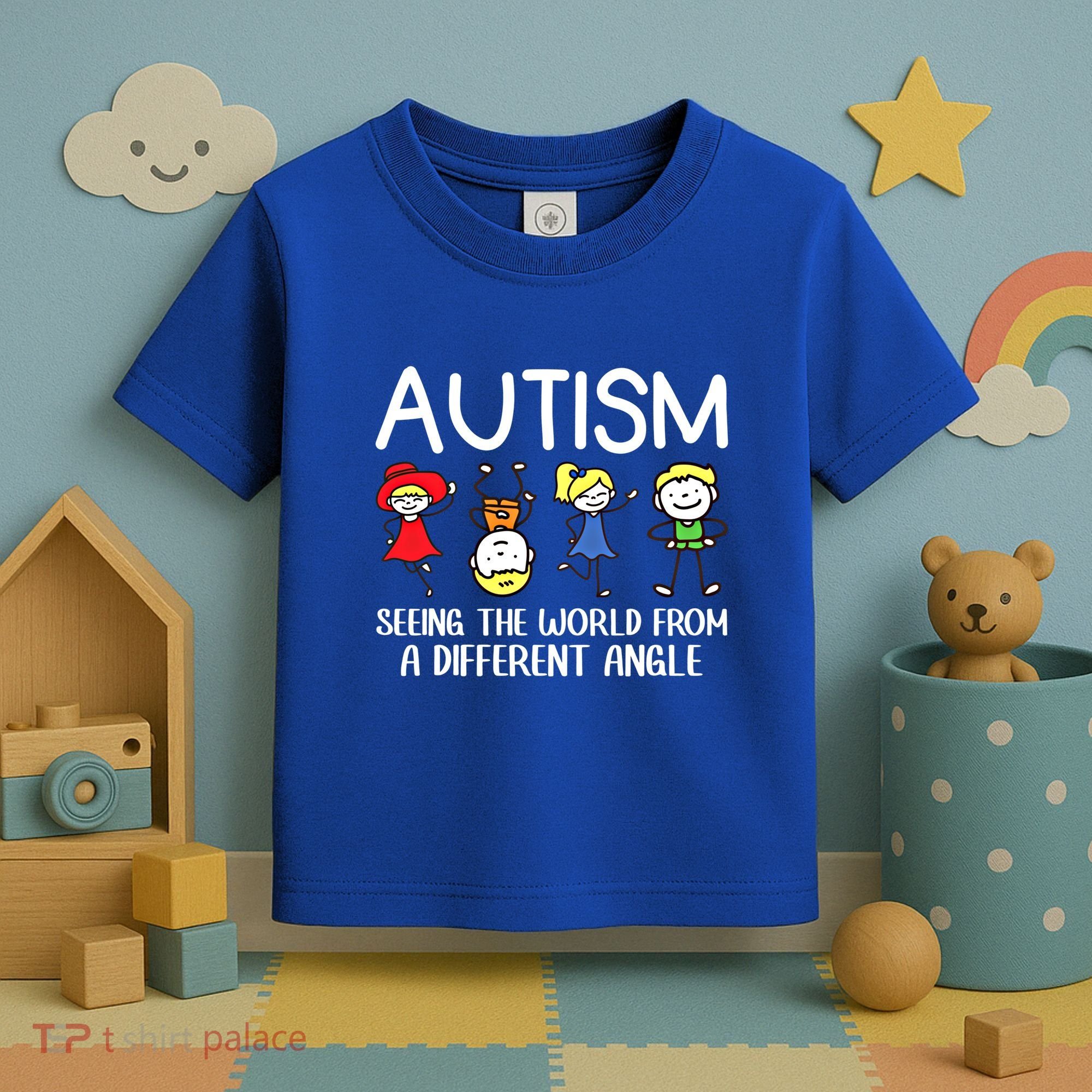 Seeing The World From A Different Angle Autism Awareness Day Gift Toddler T-Shirt