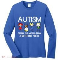 Seeing The World From A Different Angle Autism Awareness Day Gift Women's Long Sleeve Shirt thumb 0