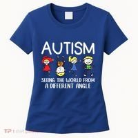 Seeing The World From A Different Angle Autism Awareness Day Gift Women's T-Shirt thumb 0