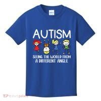 Seeing The World From A Different Angle Autism Awareness Day Gift Kids T-Shirt thumb 0
