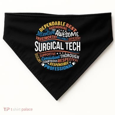 Surgical Tech Week Funny Surgical Technologist Gifts USA-Made Doggie Bandana