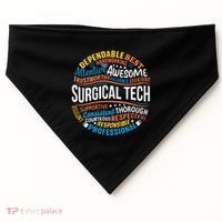 Surgical Tech Week Funny Surgical Technologist Gifts USA-Made Doggie Bandana thumb 0