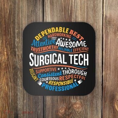 Surgical Tech Week Funny Surgical Technologist Gifts Coaster