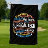 Surgical Tech Week Funny Surgical Technologist Gifts Golf Towel thumb 1