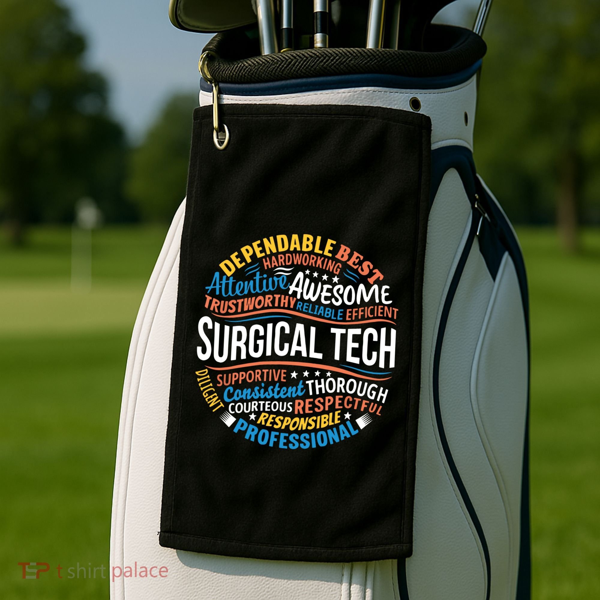 Surgical Tech Week Funny Surgical Technologist Gifts Golf Towel