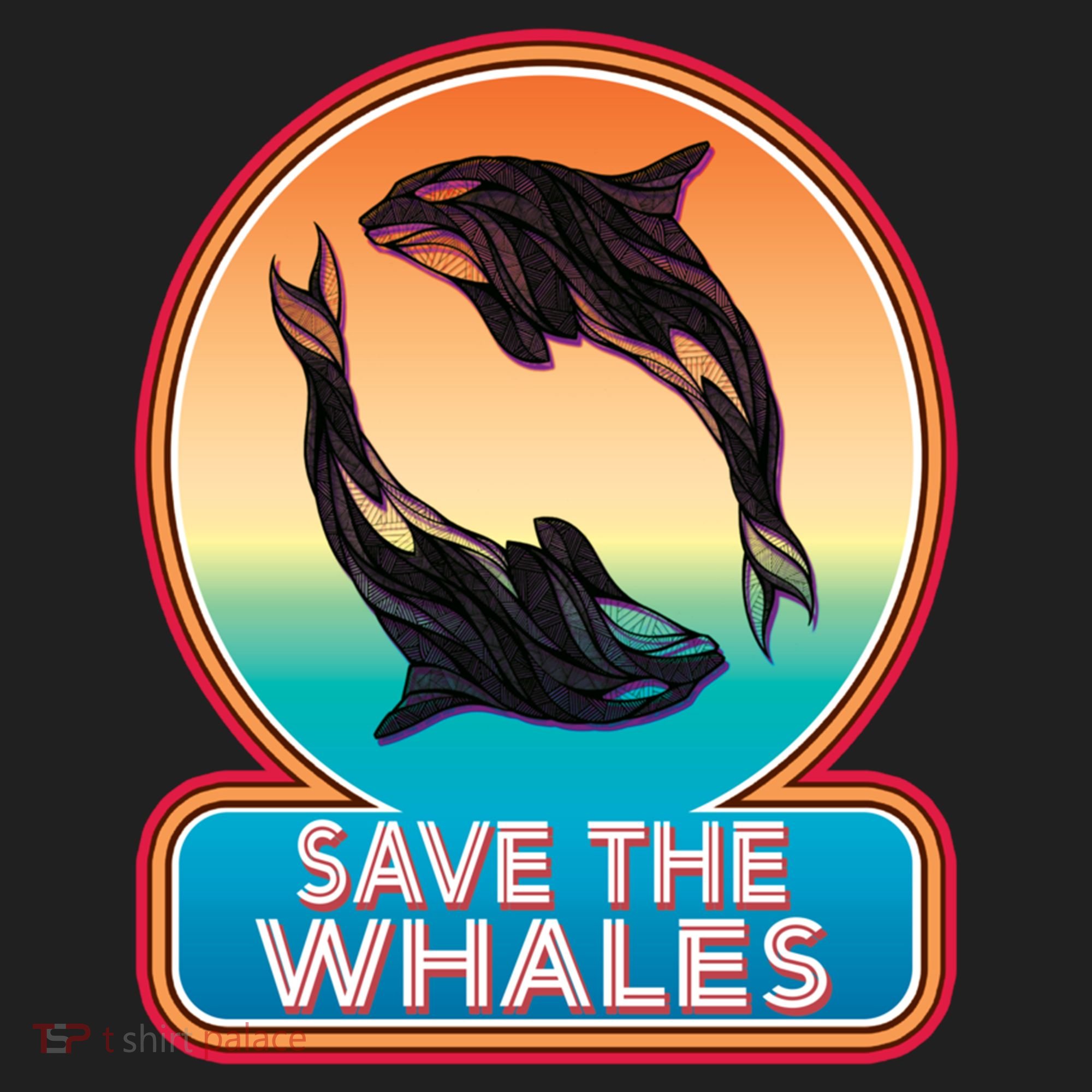 Save The Whale Gift Orca Killer Retro Whale Funny Gift Cool Gift Women's Sweatshirt