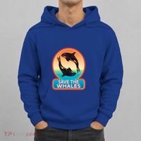 Save The Whale Gift Orca Killer Retro Whale Funny Gift Cool Gift Hoodie thumb 0