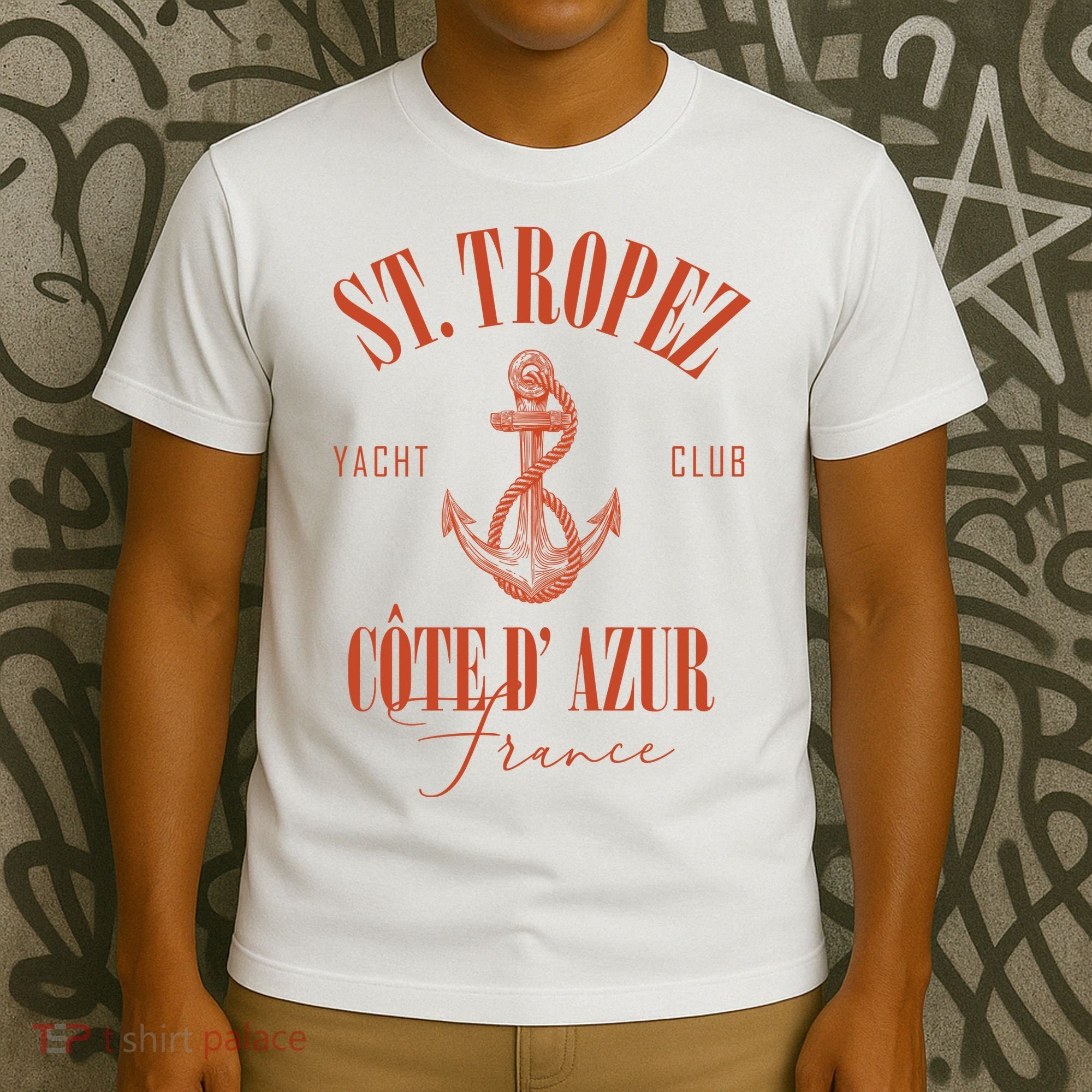 St Tropez Yacht Club Cote Dazur France Vacation T-Shirt