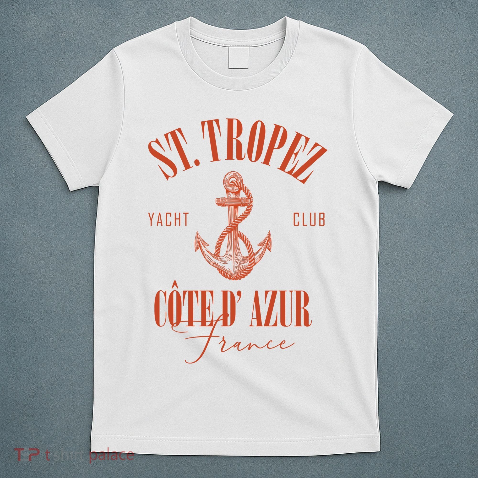 St Tropez Yacht Club Cote Dazur France Vacation T-Shirt