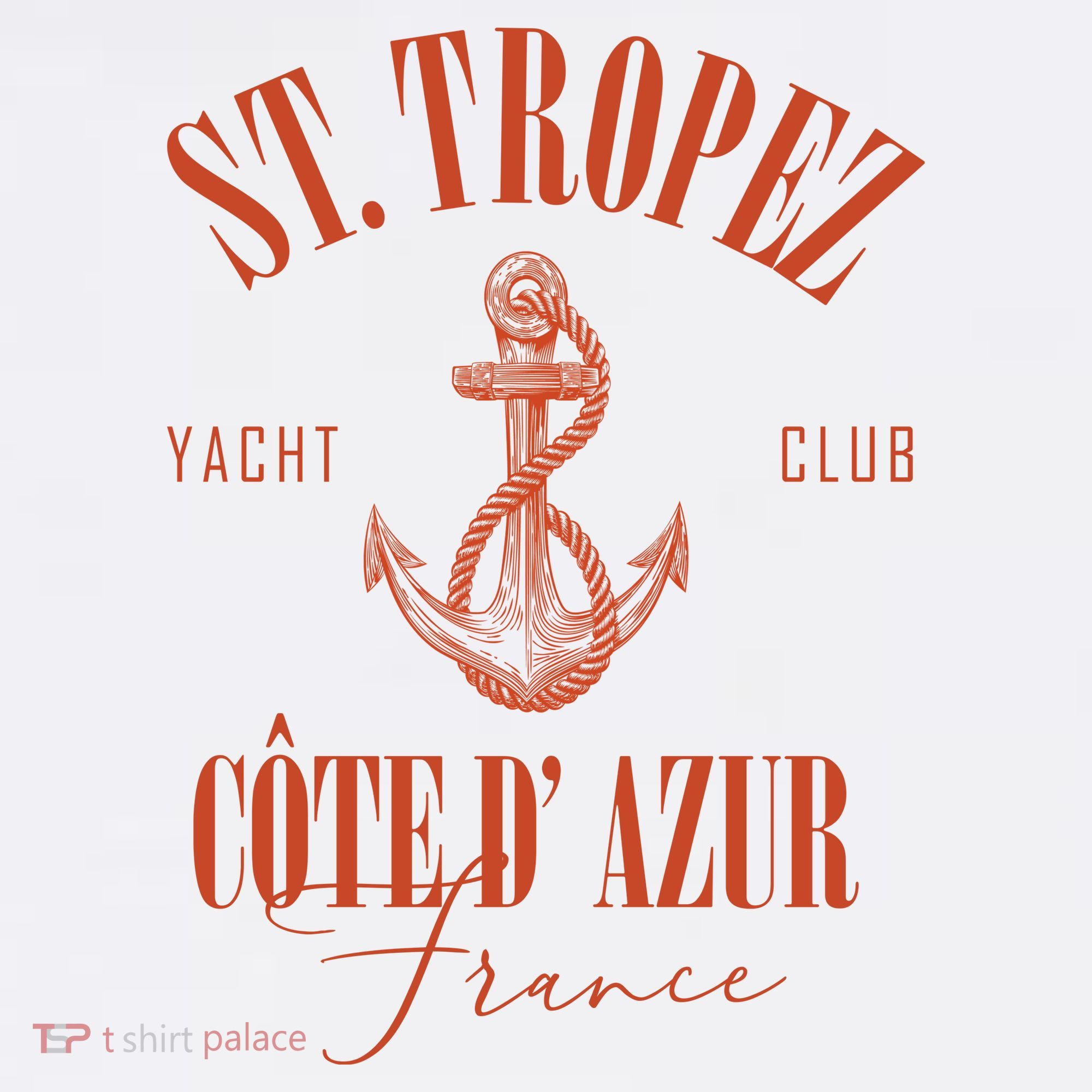 St Tropez Yacht Club Cote Dazur France Vacation T-Shirt