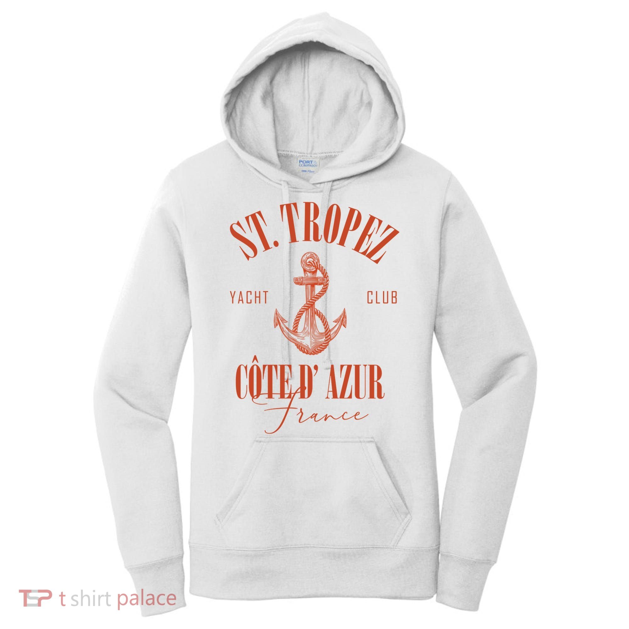 St Tropez Yacht Club Cote Dazur France Vacation Women's Hoodie