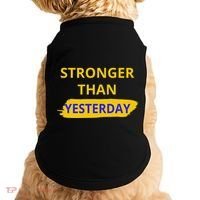 Stronger Than Yesterday Doggie Tank thumb 0