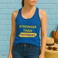 Stronger Than Yesterday Women's Tank Top thumb 2