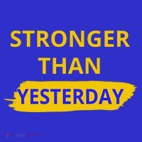 Stronger Than Yesterday Baby Bodysuit thumb 2