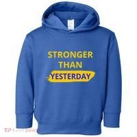 Stronger Than Yesterday Toddler Hoodie thumb 0