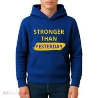 Stronger Than Yesterday Kids Hoodie thumb 4