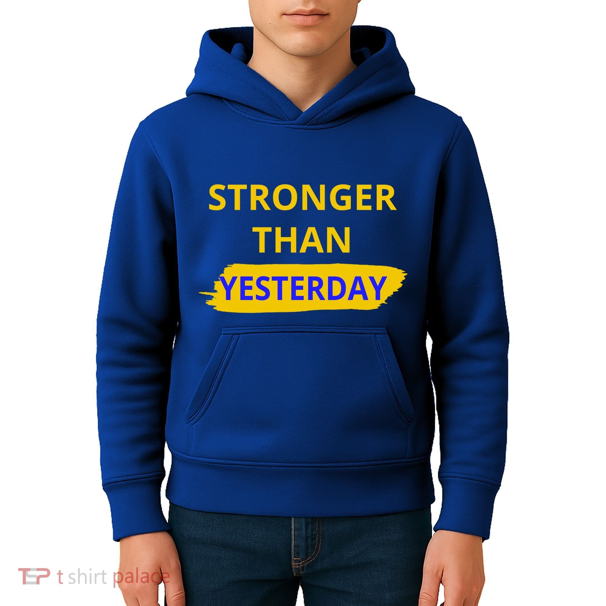 Stronger Than Yesterday Kids Hoodie