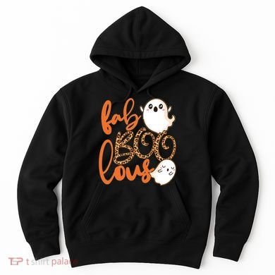 Stylish leopard Halloween Fab-BOO-lous Ghost Hoodie