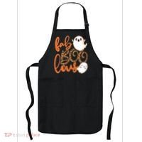 Stylish leopard Halloween Fab-BOO-lous Ghost Apron thumb 0