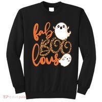 Stylish leopard Halloween Fab-BOO-lous Ghost Sweatshirt thumb 0